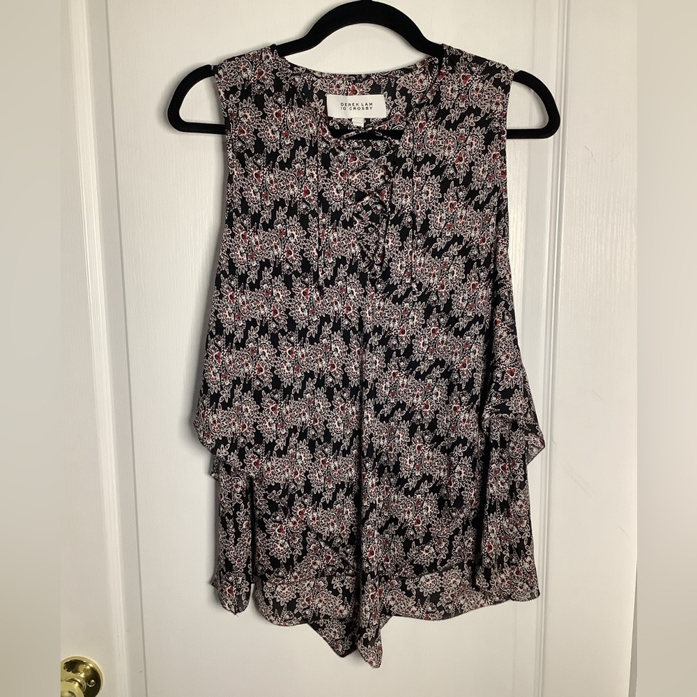 Derek Lam 10 Crosby 100% silk tank top
